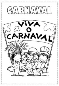 Desenho de Carnaval Desenho Colorir Imprimir 107