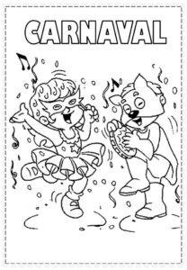 Desenho de Carnaval Desenho Colorir Imprimir 109