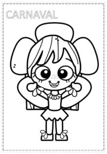 Desenho de Carnaval Desenho Colorir Imprimir 110