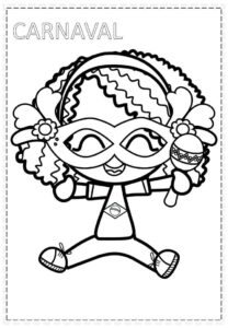 Desenho de Carnaval Desenho Colorir Imprimir 114