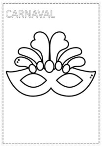 Desenho de Carnaval Desenho Colorir Imprimir 116