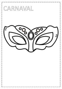 Desenho de Carnaval Desenho Colorir Imprimir 117