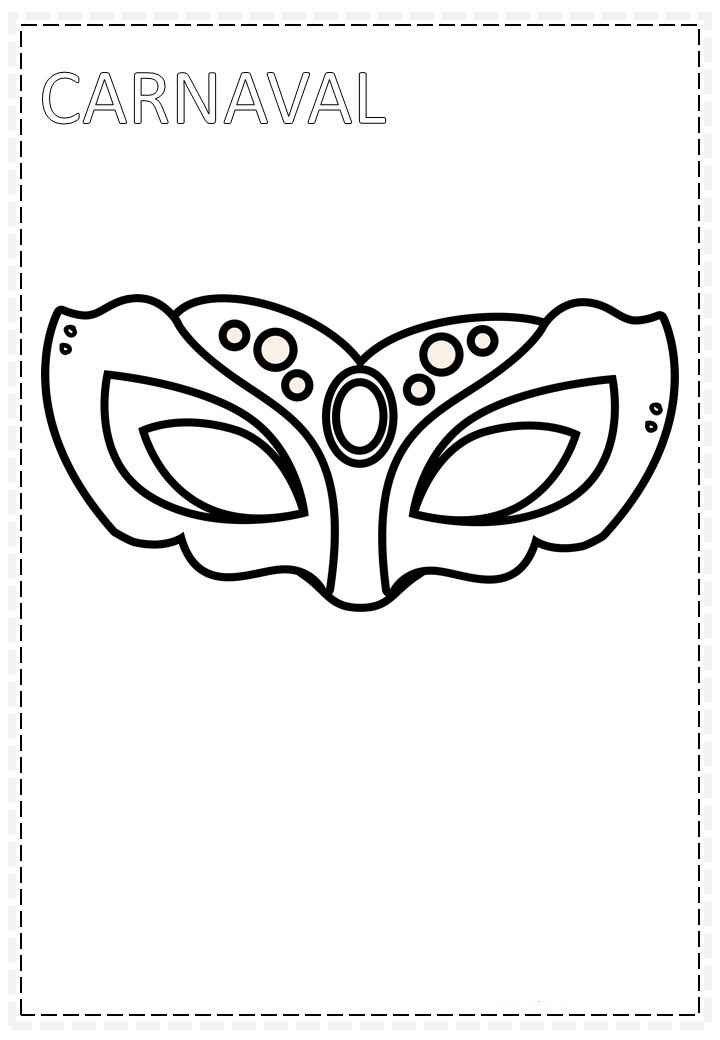 Desenho de Carnaval Desenho Colorir Imprimir 117