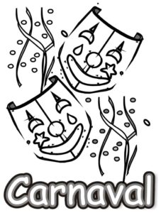 Desenho de Carnaval Desenho Colorir Imprimir 140