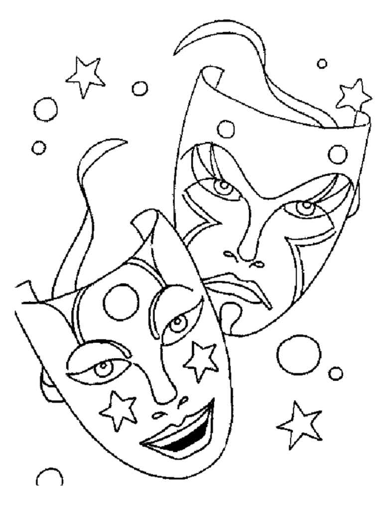 Desenho de Carnaval Desenho Colorir Imprimir 143