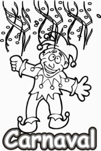 Desenho de Carnaval Desenho Colorir Imprimir 150