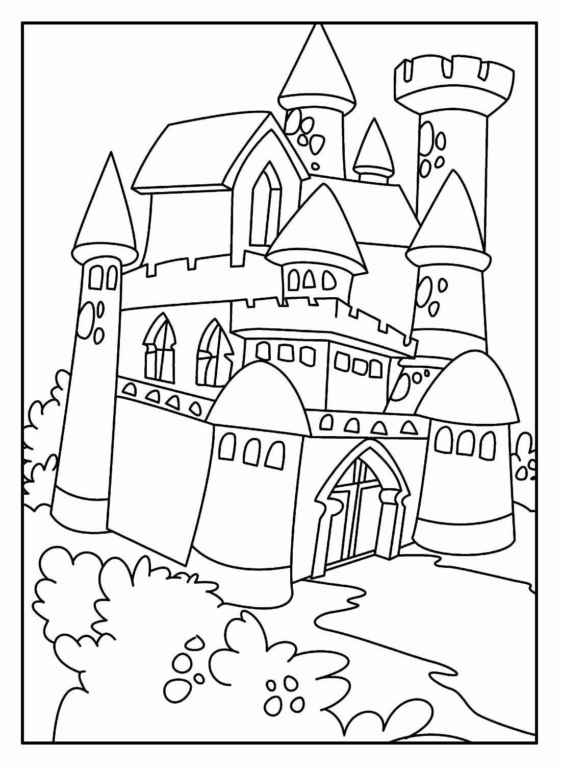 Desenho de Castelo Desenho Colorir Imprimir 17