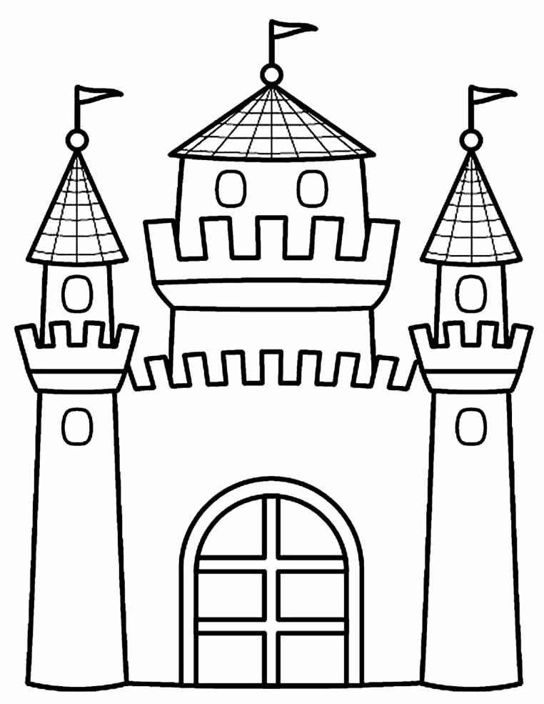 Desenho de Castelo Desenho Colorir Imprimir 19