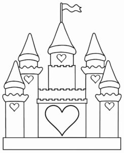 Desenho de Castelo Desenho Colorir Imprimir 20