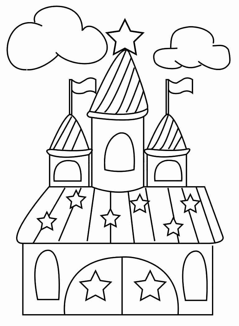 Desenho de Castelo Desenho Colorir Imprimir 22