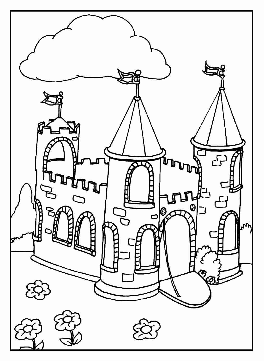 Desenho de Castelo Desenho Colorir Imprimir 26