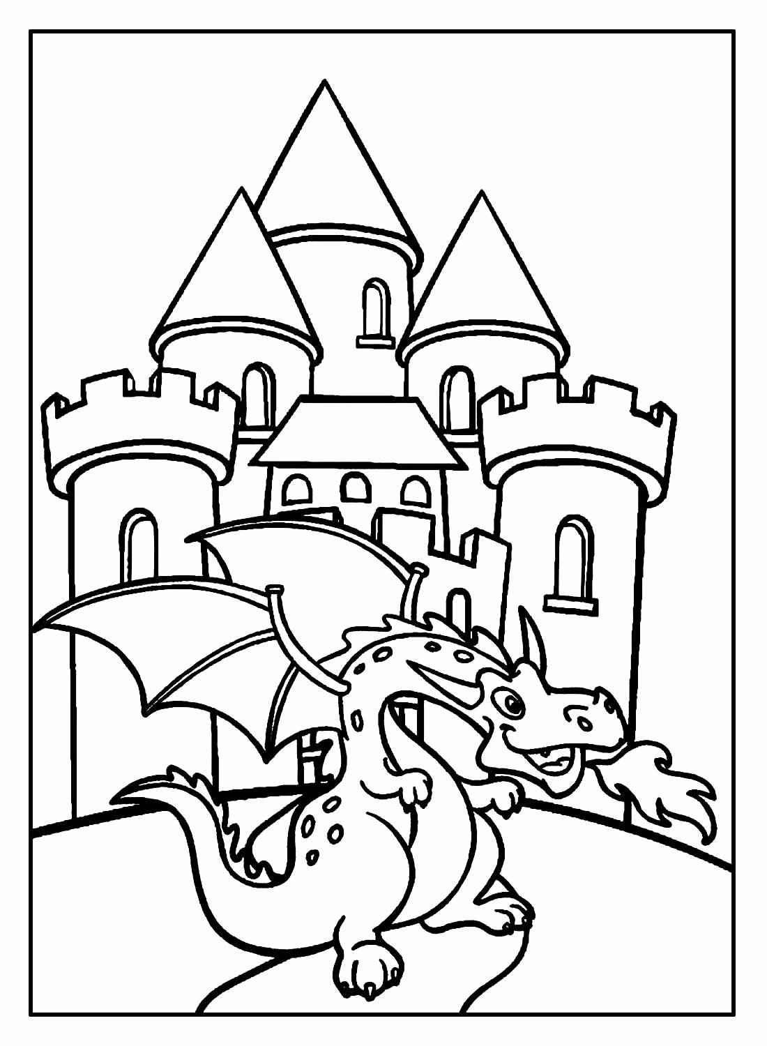 Desenho de Castelo Desenho Colorir Imprimir 27
