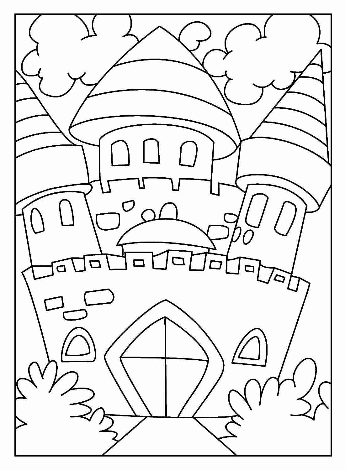 Desenho de Castelo Desenho Colorir Imprimir 30