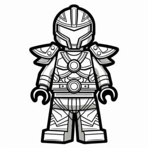Desenho de Cavaleiro Futurista Lego Colorir
