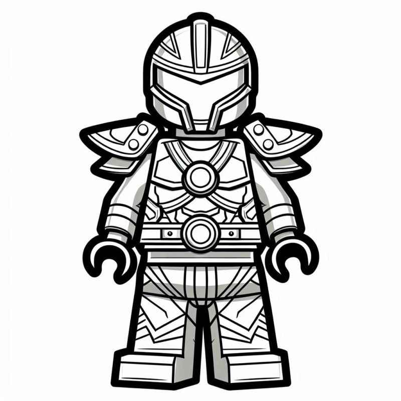 Desenho de Cavaleiro Futurista Lego Colorir