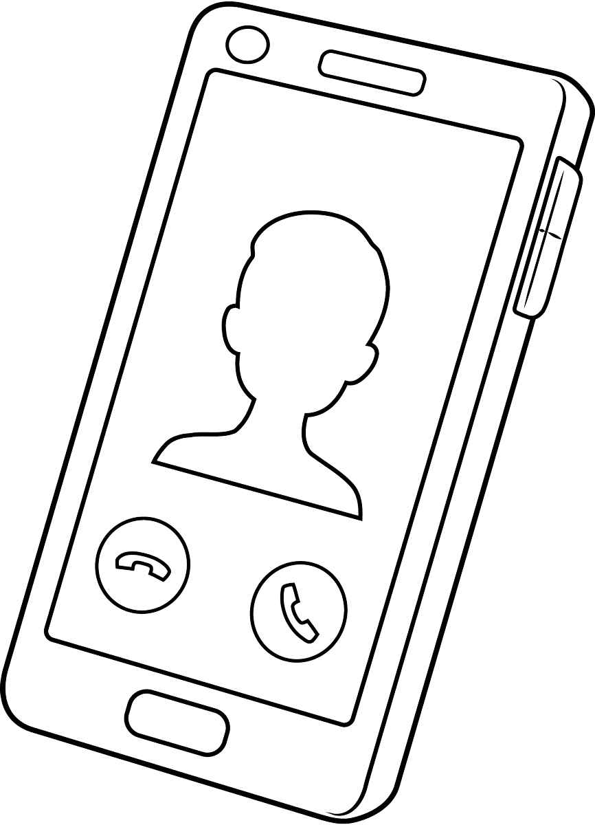 Desenho de Celular Desenho Colorir Imprimir 06