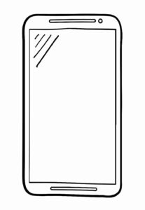 Desenho de Celular Desenho Colorir Imprimir 12