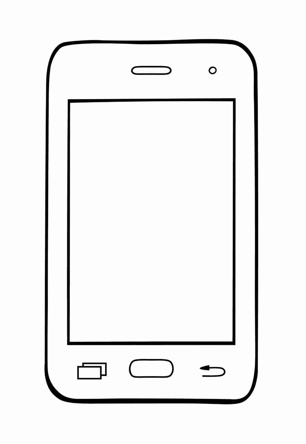 Desenho de Celular Desenho Colorir Imprimir 14