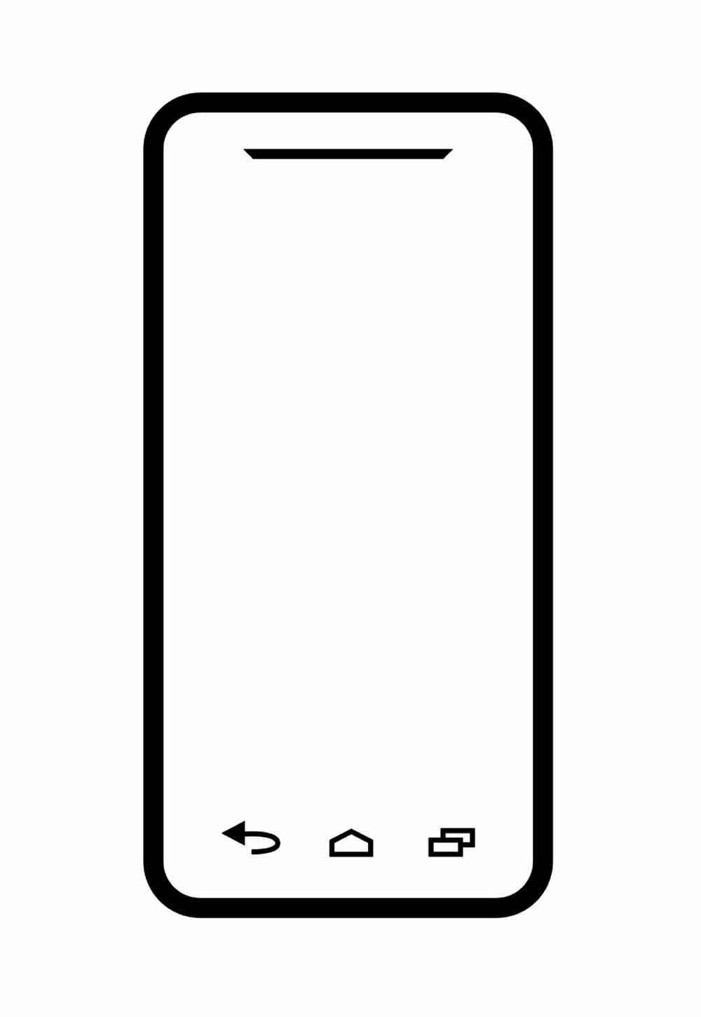 Desenho de Celular Desenho Colorir Imprimir 17