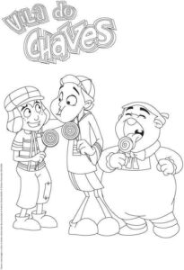 Desenho de Chaves Desenho Colorir Imprimir 01
