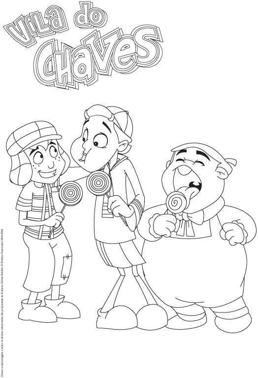 Desenho de Chaves Desenho Colorir Imprimir 01