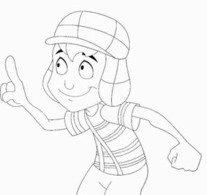 Desenho de Chaves Desenho Colorir Imprimir 02