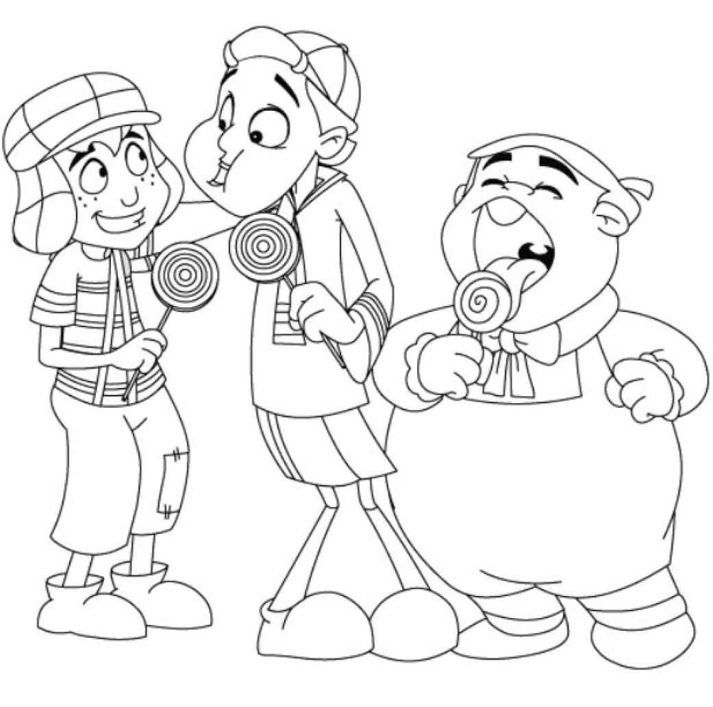 Desenho de Chaves Desenho Colorir Imprimir 08