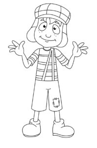 Desenho de Chaves Desenho Colorir Imprimir 09