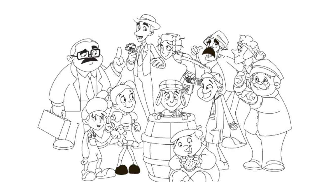 Desenho de Chaves Desenho Colorir Imprimir 12