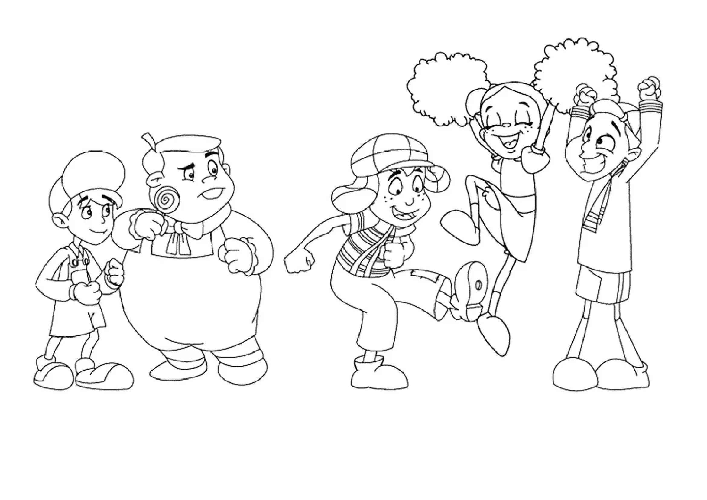 Desenho de Chaves Desenho Colorir Imprimir 13