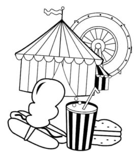 Desenho de Circo Desenho Colorir Imprimir 04