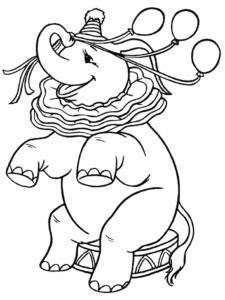 Desenho de Circo Desenho Colorir Imprimir 14