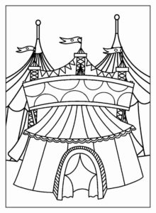 Desenho de Circo Desenho Colorir Imprimir 37