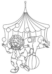 Desenho de Circo Desenho Colorir Imprimir 38