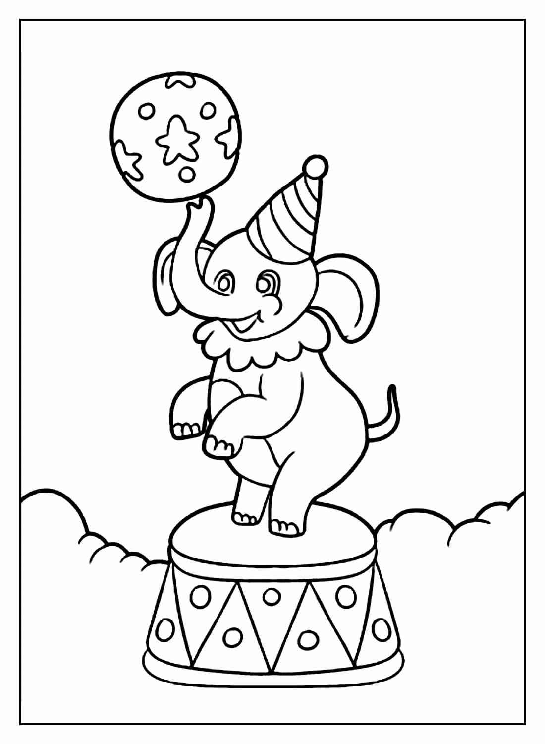 Desenho de Circo Desenho Colorir Imprimir 39