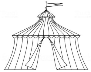 Desenho de Circo Desenho Colorir Imprimir 43