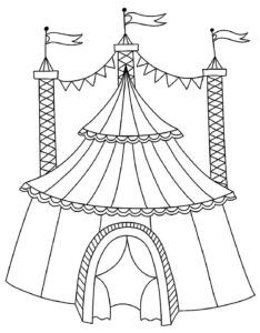 Desenho de Circo Desenho Colorir Imprimir 44