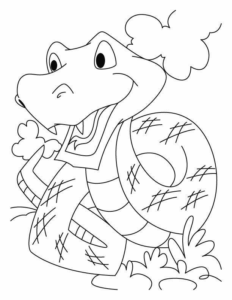 Desenho de Cobra Desenho Colorir Imprimir 04
