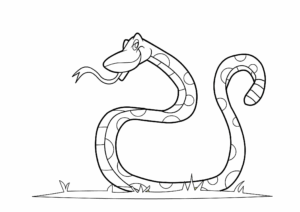 Desenho de Cobra Desenho Colorir Imprimir 09