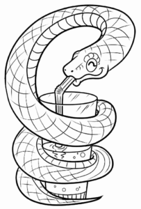 Desenho de Cobra Desenho Colorir Imprimir 20