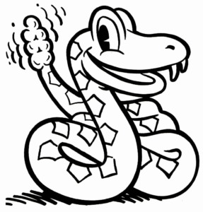 Desenho de Cobra Desenho Colorir Imprimir 21