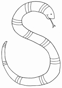 Desenho de Cobra Desenho Colorir Imprimir 26
