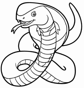 Desenho de Cobra Desenho Colorir Imprimir 39