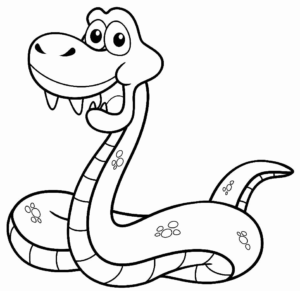 Desenho de Cobra Desenho Colorir Imprimir 52