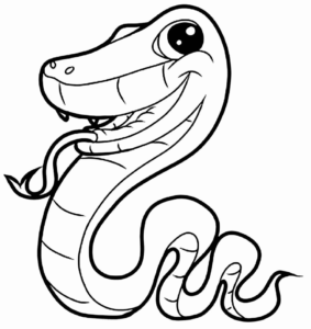 Desenho de Cobra Desenho Colorir Imprimir 56