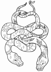 Desenho de Cobra Desenho Colorir Imprimir 58