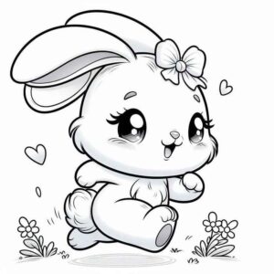Desenho de Coelhos Desenho Colorir Imprimir 04
