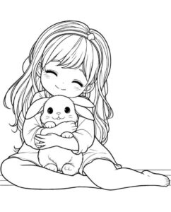Desenho de Coelhos Desenho Colorir Imprimir 05
