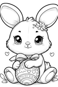 Desenho de Coelhos Desenho Colorir Imprimir 08