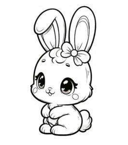 Desenho de Coelhos Desenho Colorir Imprimir 13